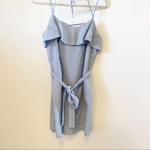 Talori Eyelet Ruffled Mini Dress